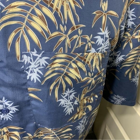Maui Maui Hawaii Shirt Sz XL Blue Casual Button Down Short Sleeve Tropical Top - Picture 4 of 11